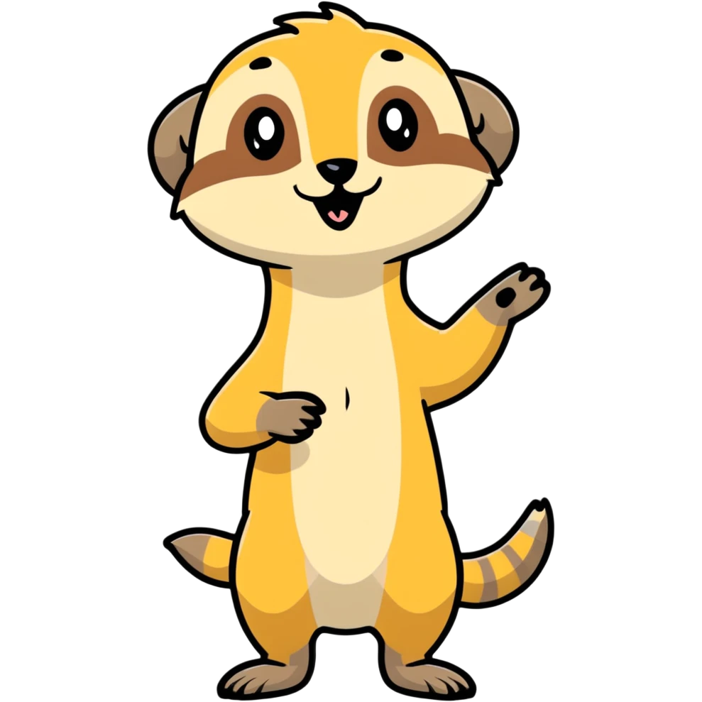 Meerkat sign welcome  emoji
