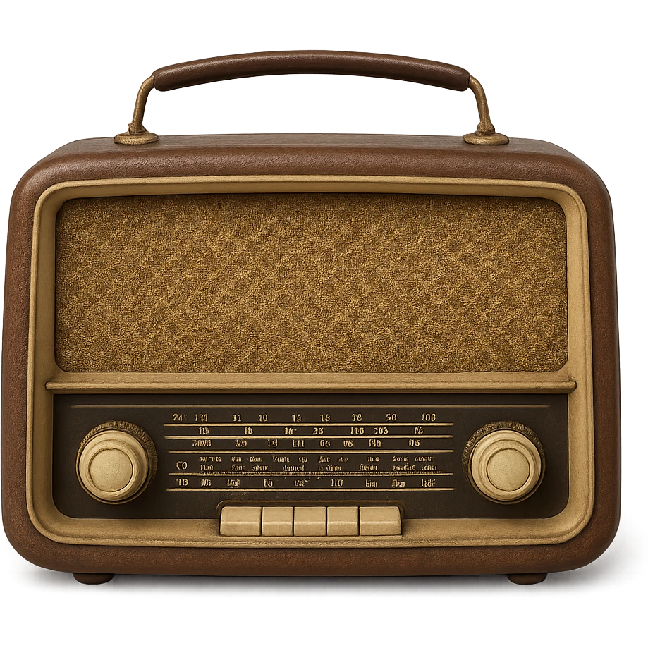 retro radio emoji