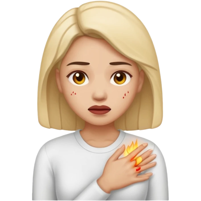 mulher com dor no corpo todo emoji