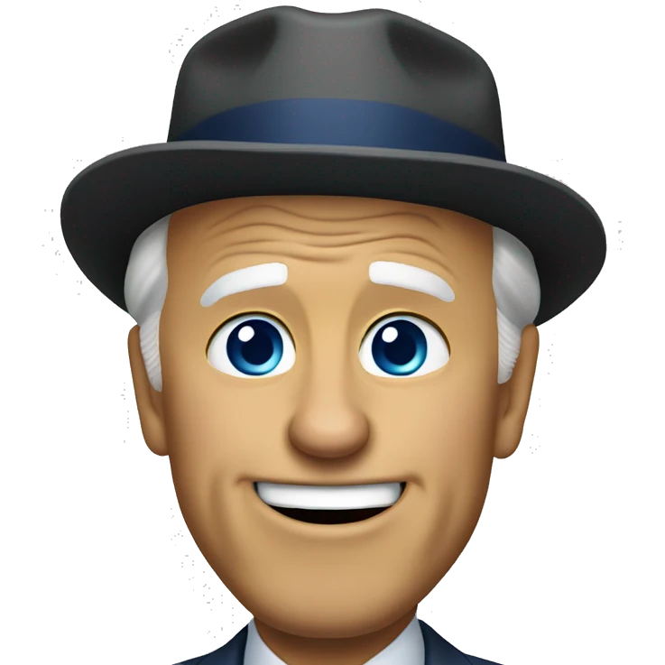 Joe Biden pointing forward emoji