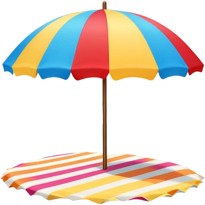 summer beach colorfull umbrella emoji