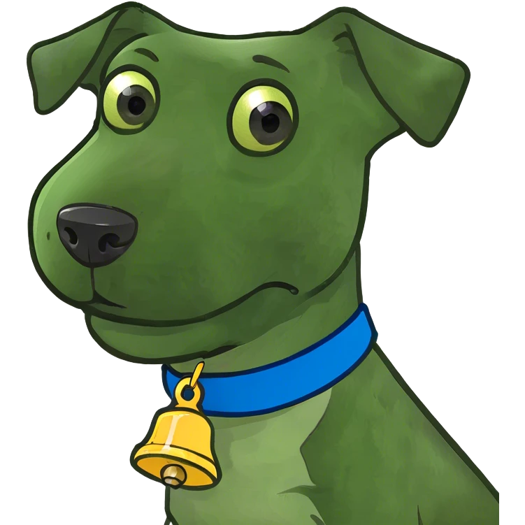 Dog with a ྀིྀི  emoji