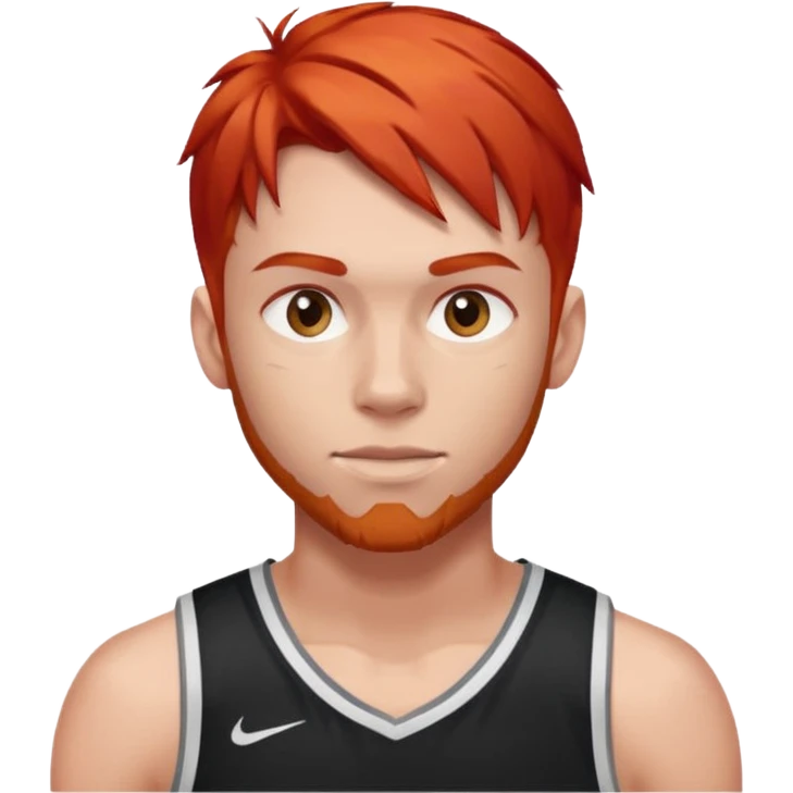 basketball player with red hair emoji