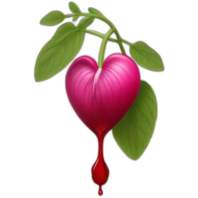 Bleeding Heart flower emoji