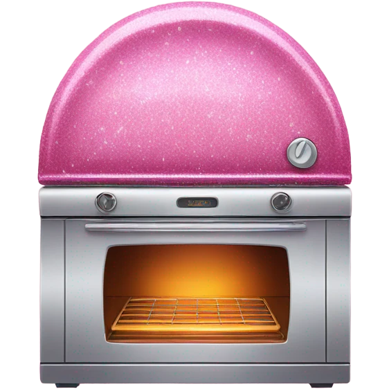 Pink oven with glitter  emoji