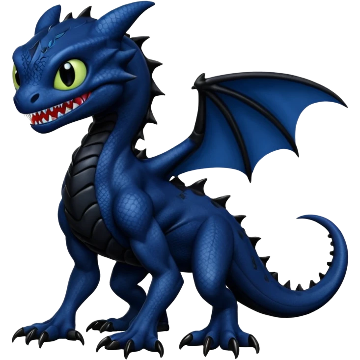 Toothless-Venom-Fakémon-hybrid-creature (full body)  emoji