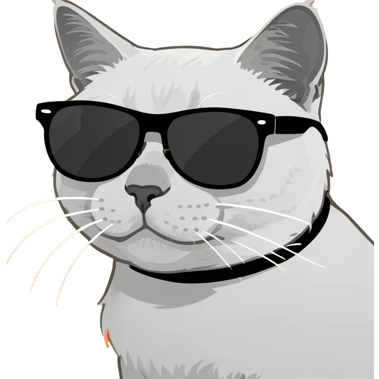Cat with sunglasses emoji