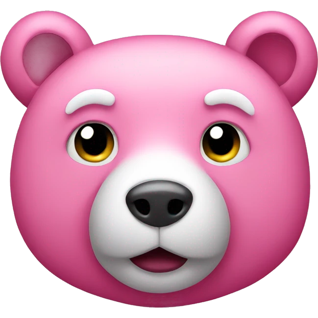 Pink bear emoji