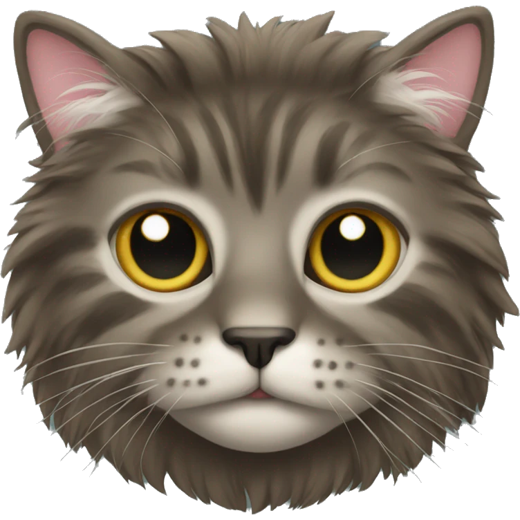 Hairy cat emoji