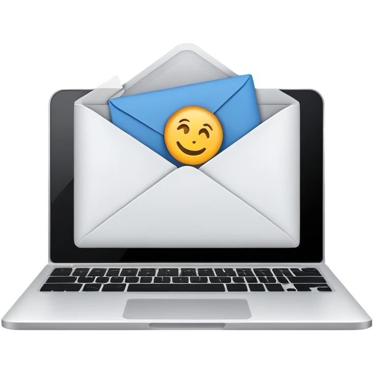 envelope digital laptop emoji