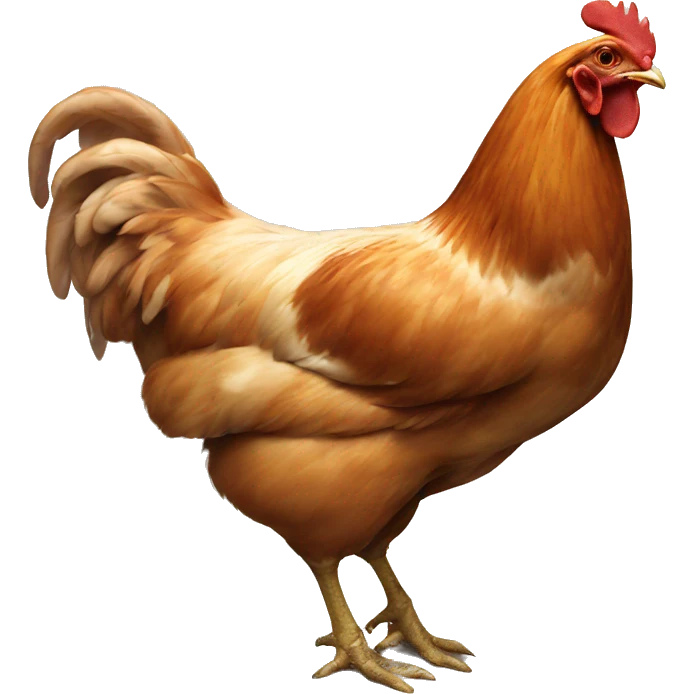 Chicken butt emoji