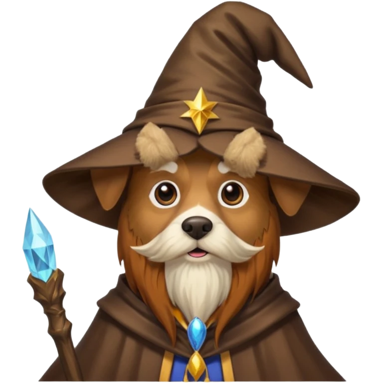 Dog wizard emoji