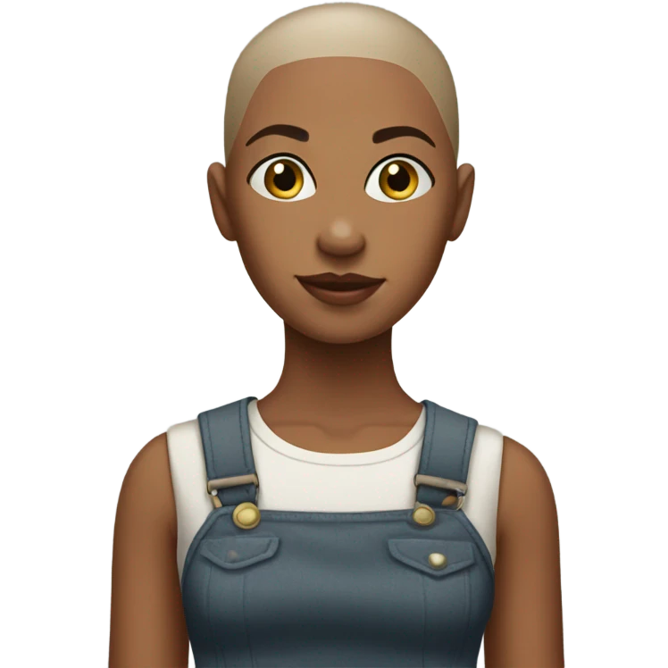Bald girl emoji