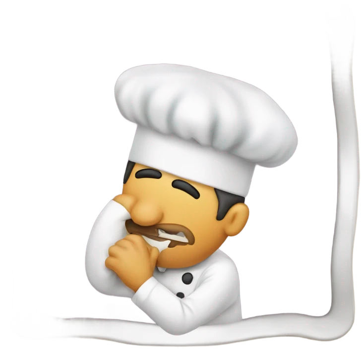Chef doing Italian mama Mia kiss emoji