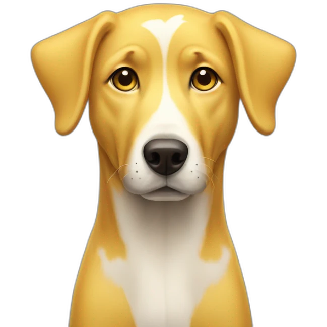 yellow dog emoji