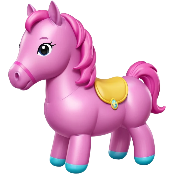 my little pony inflatable vinyl chubby horse toy figurine  emoji