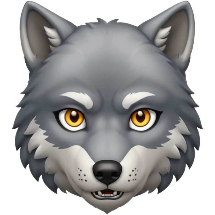 Strong wolf emoji