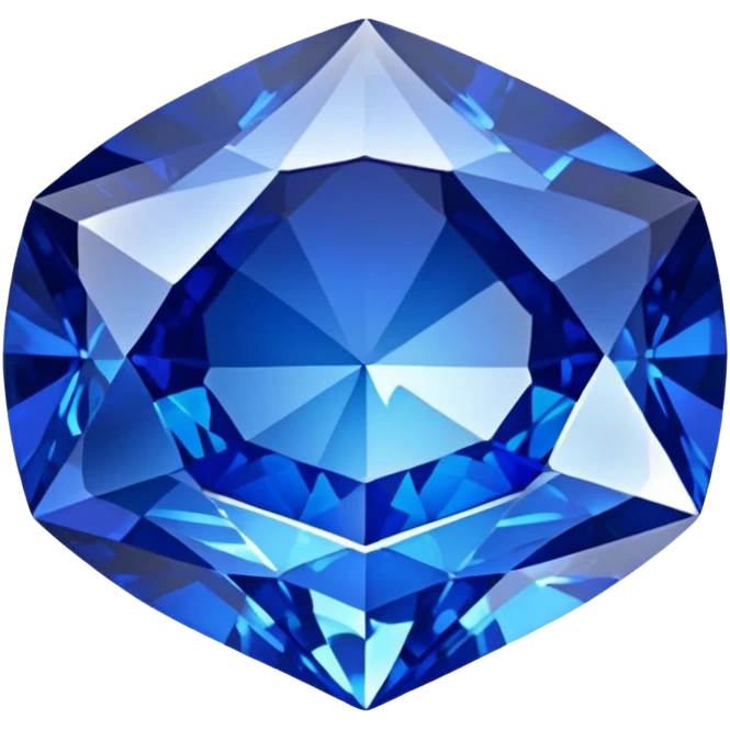 sapphire gemstone with facets emoji