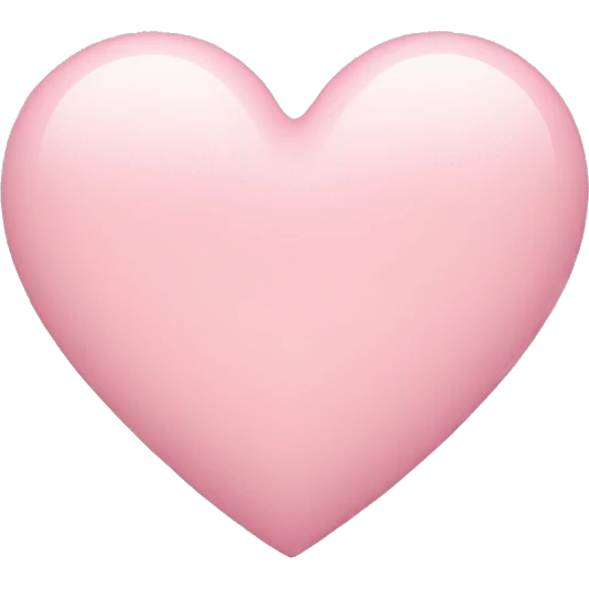 pastel pink heart emoji
