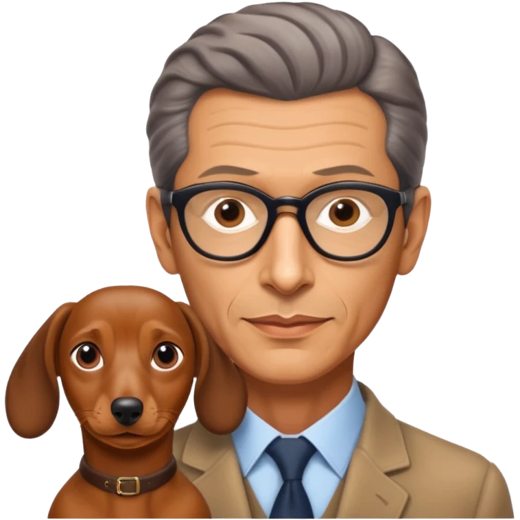 Jeff goldblum and dachshund  emoji
