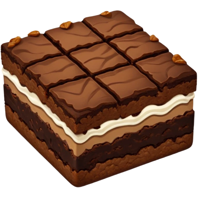 A walnut brownie emoji