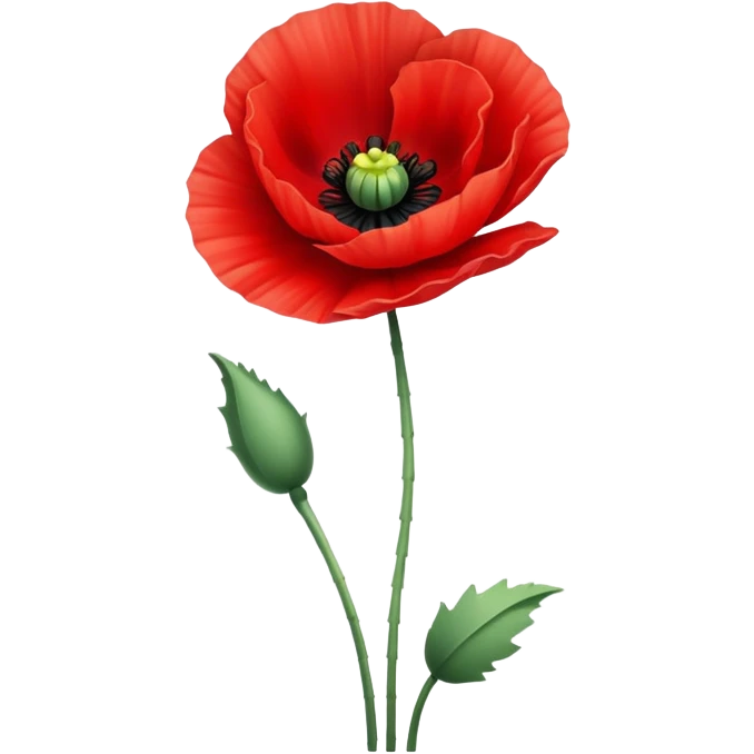 poppy flower emoji