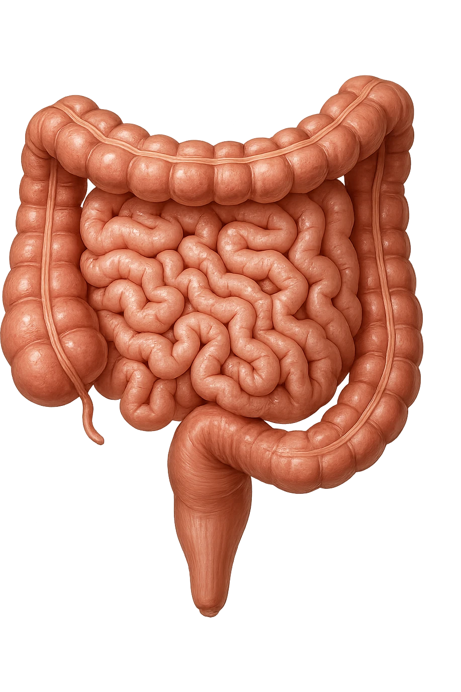 intestino umano anatomico realistico emoji