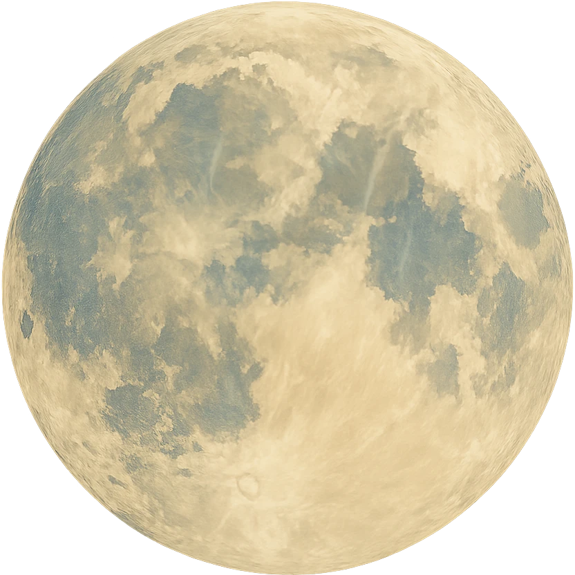 realistic ghibli style moon emoji