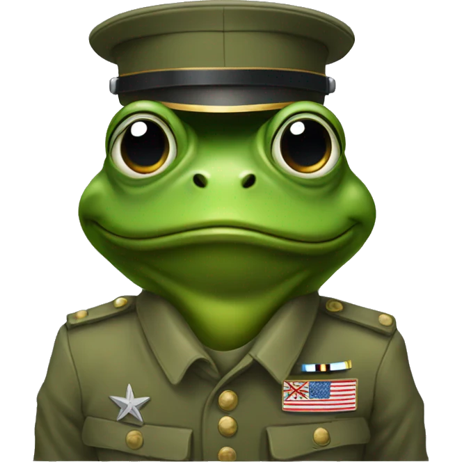 military frog emoji