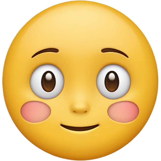 mix of these two 🥺☺️ but make it classic emoji not woman or man face and without hearts and a little bit sad but still smile emoji