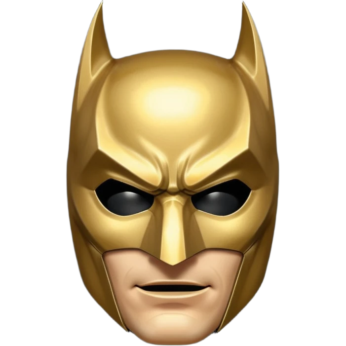 Golden Batman Mask emoji