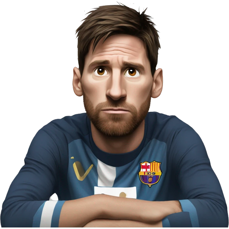 bored messi emoji
