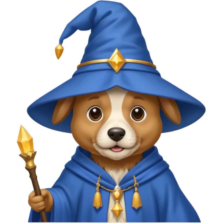 Dog wizard emoji