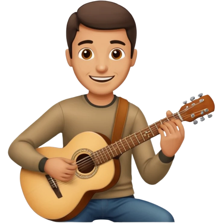 Spanish man playing guitar emoji emoji