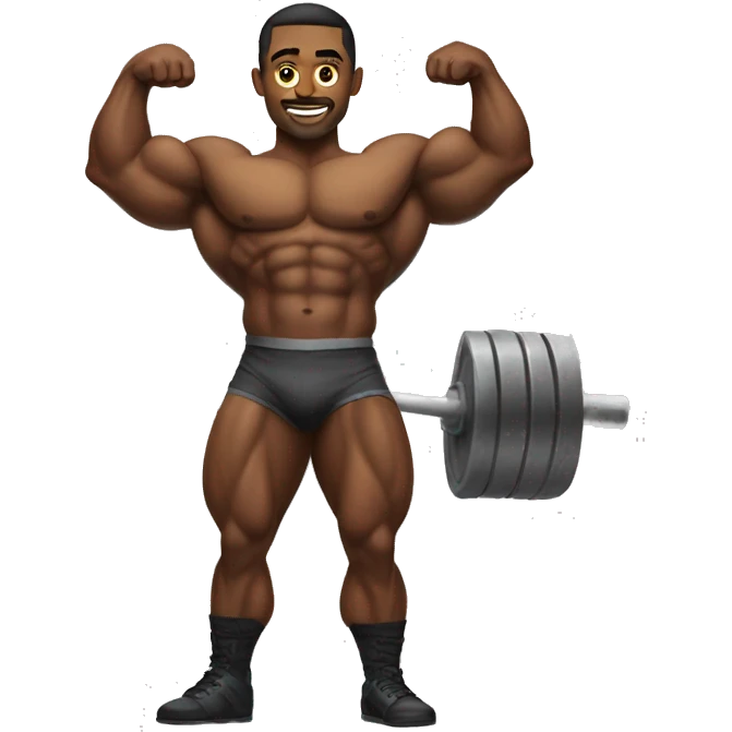 bodybuilder king emoji