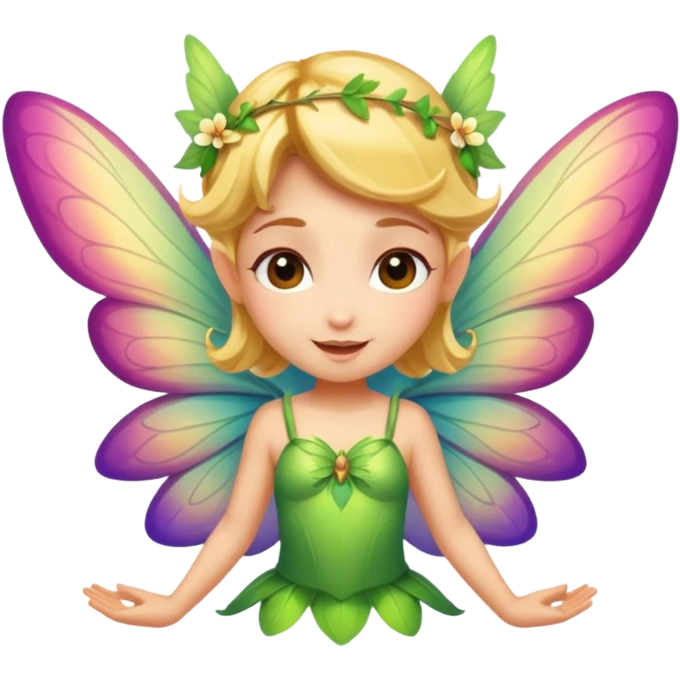 A little fairy, with wings,  , do more different emotional emoji