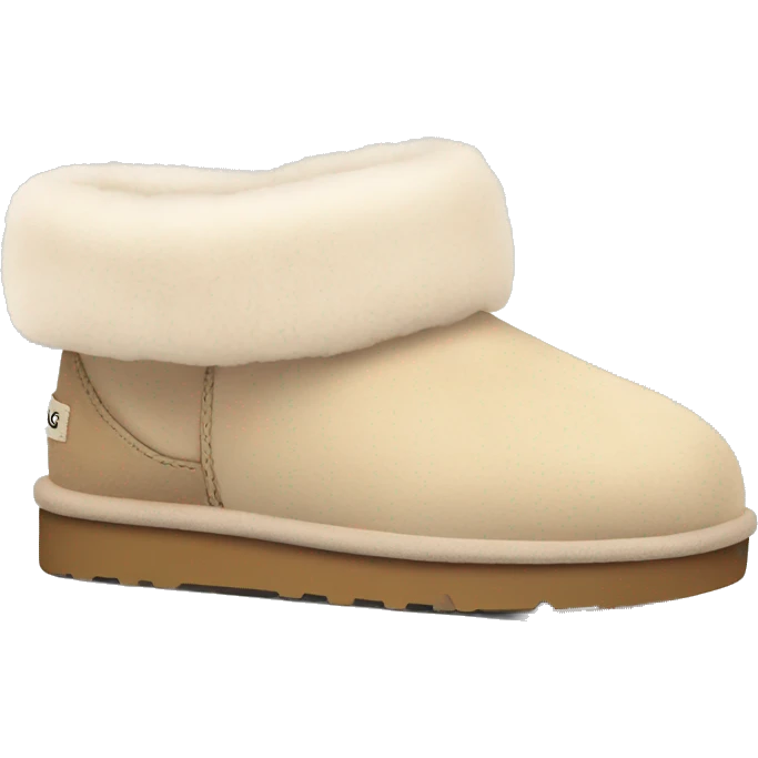 pastel beige cute ugg slippers emoji