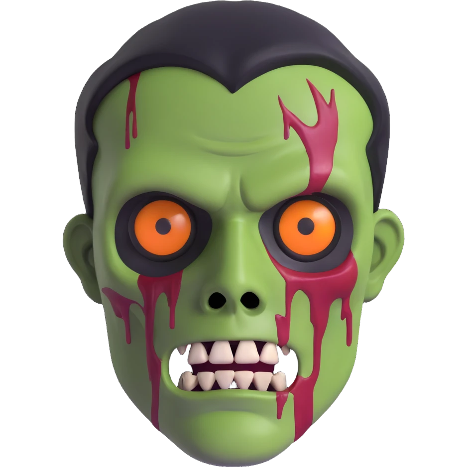zombie man face emoji