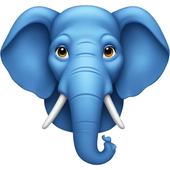 blue elephant head emoji