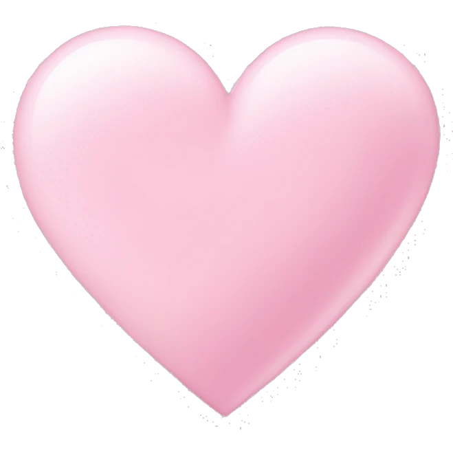 light pink heart  emoji