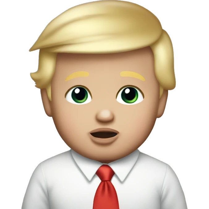 Donald trump as a baby emoji
