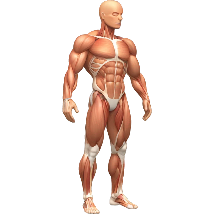 anatomy quadriceps muscles 3d model  emoji