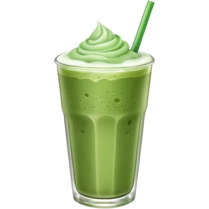 Iced matcha latte emoji