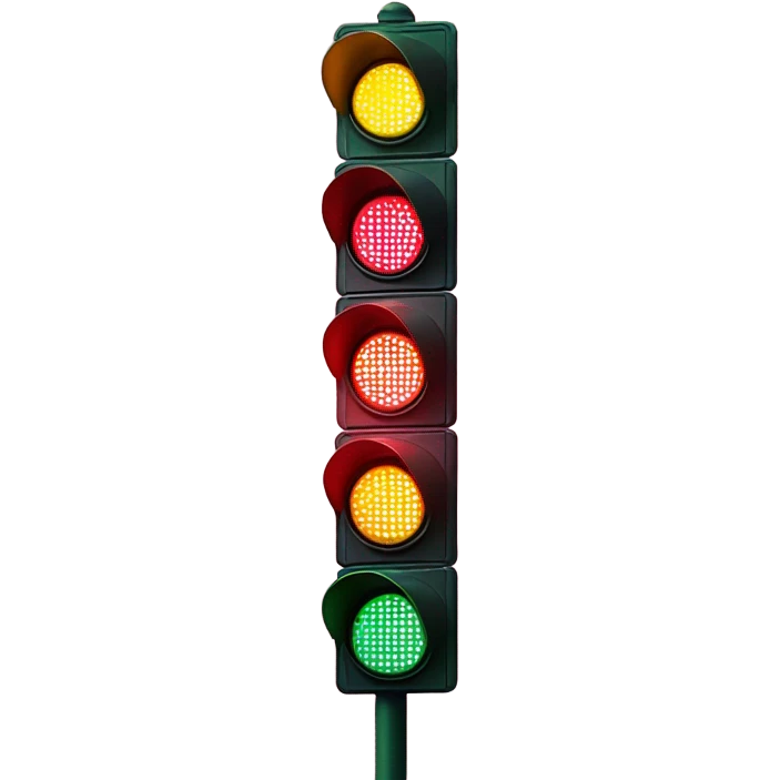 all-pink traffic light emoji