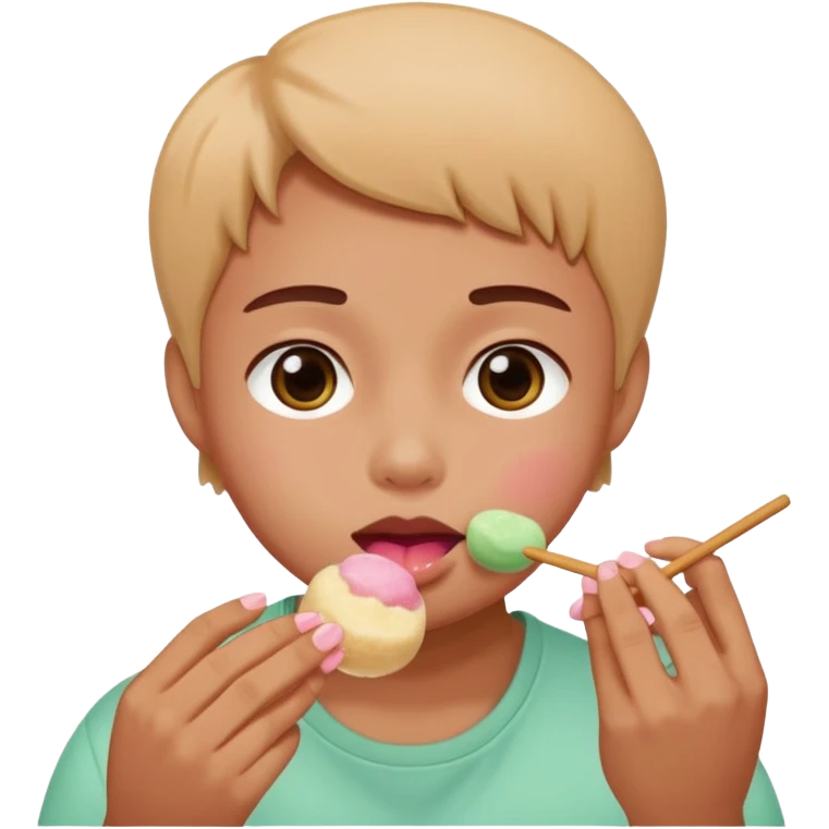 eating mochi emoji