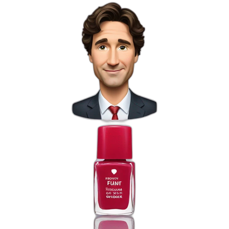 Justin Trudeau nail polish emoji