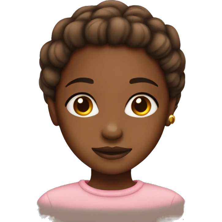 Pretty brown skin girl  emoji