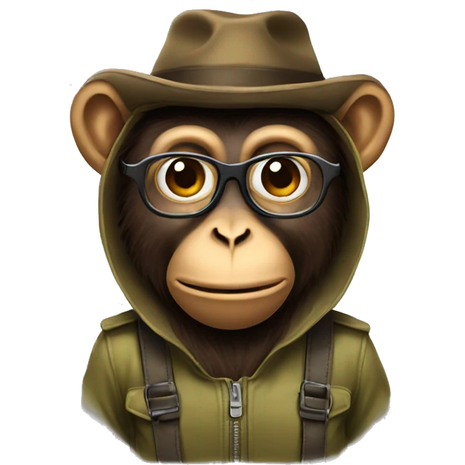 Disguised monkey emoji
