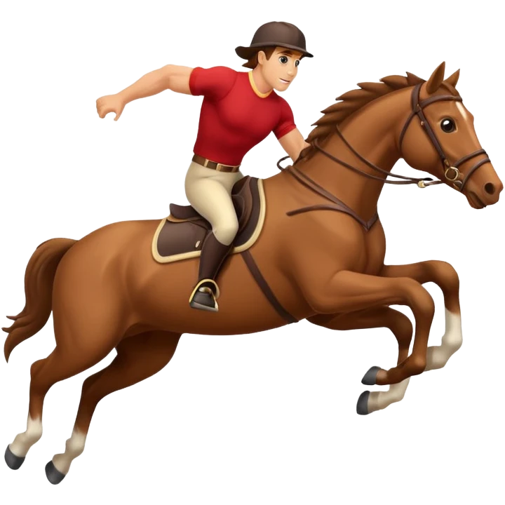 horse jumping jump emoji