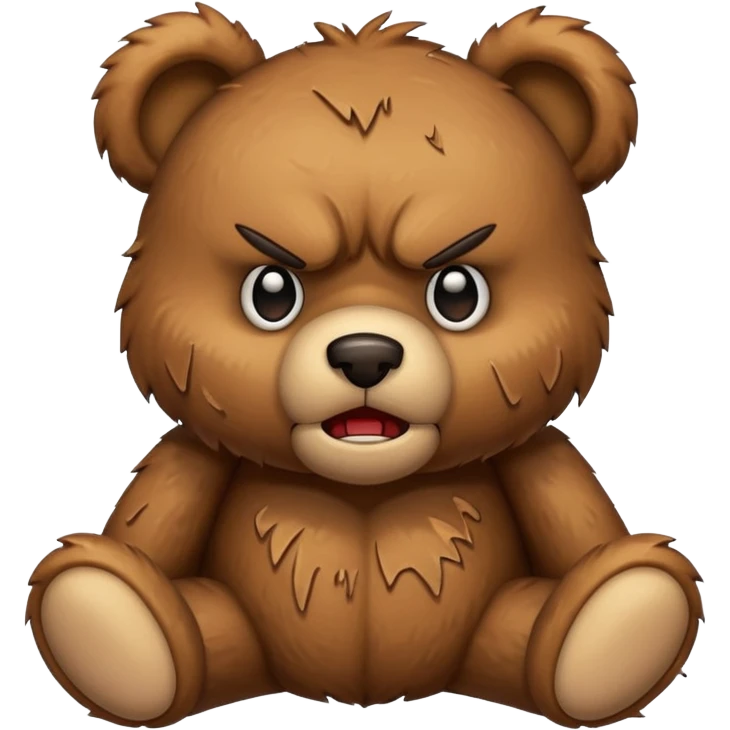 Angry teddy bear  emoji